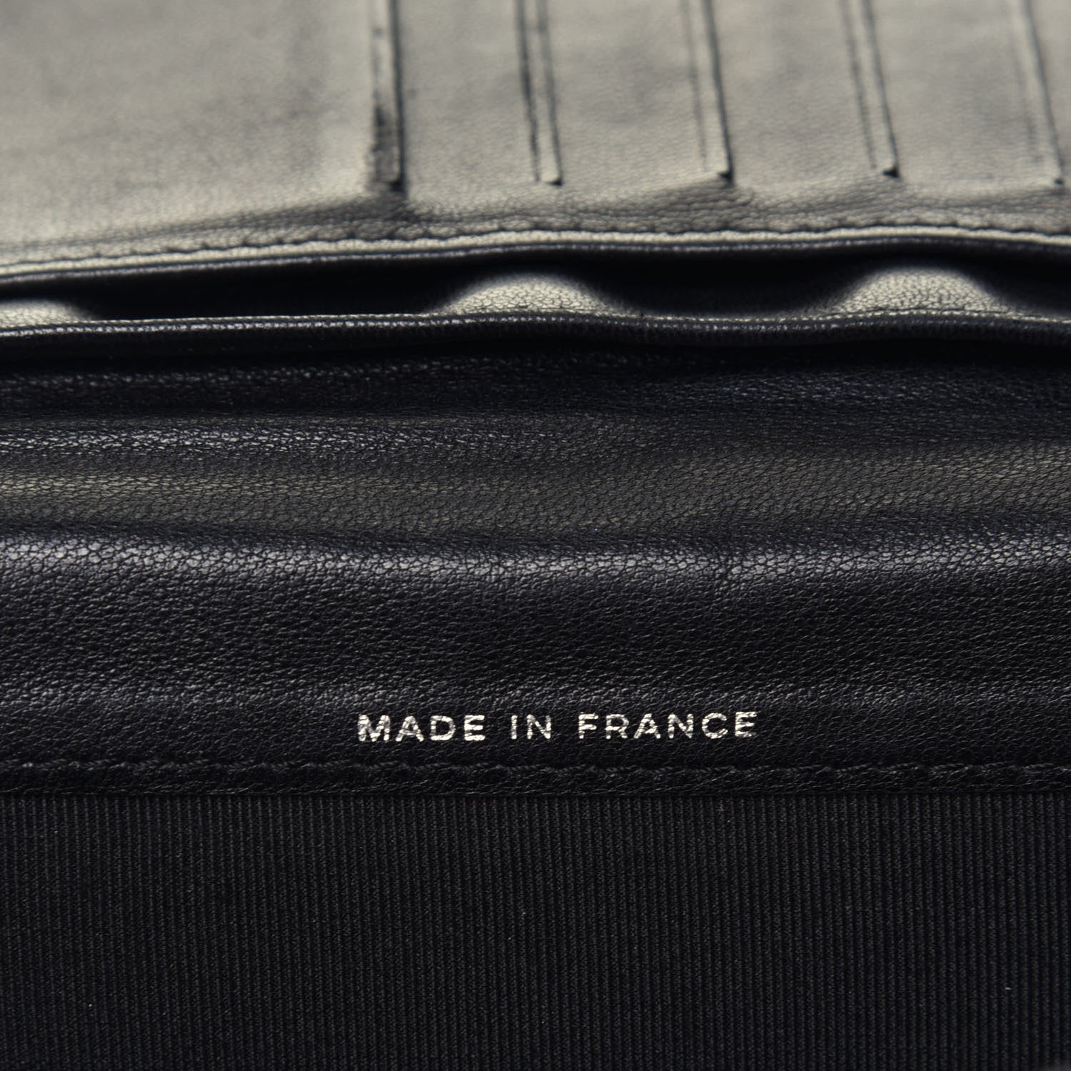 Chanel Lambskin Quilted Yen Wallet Black 7 of 8