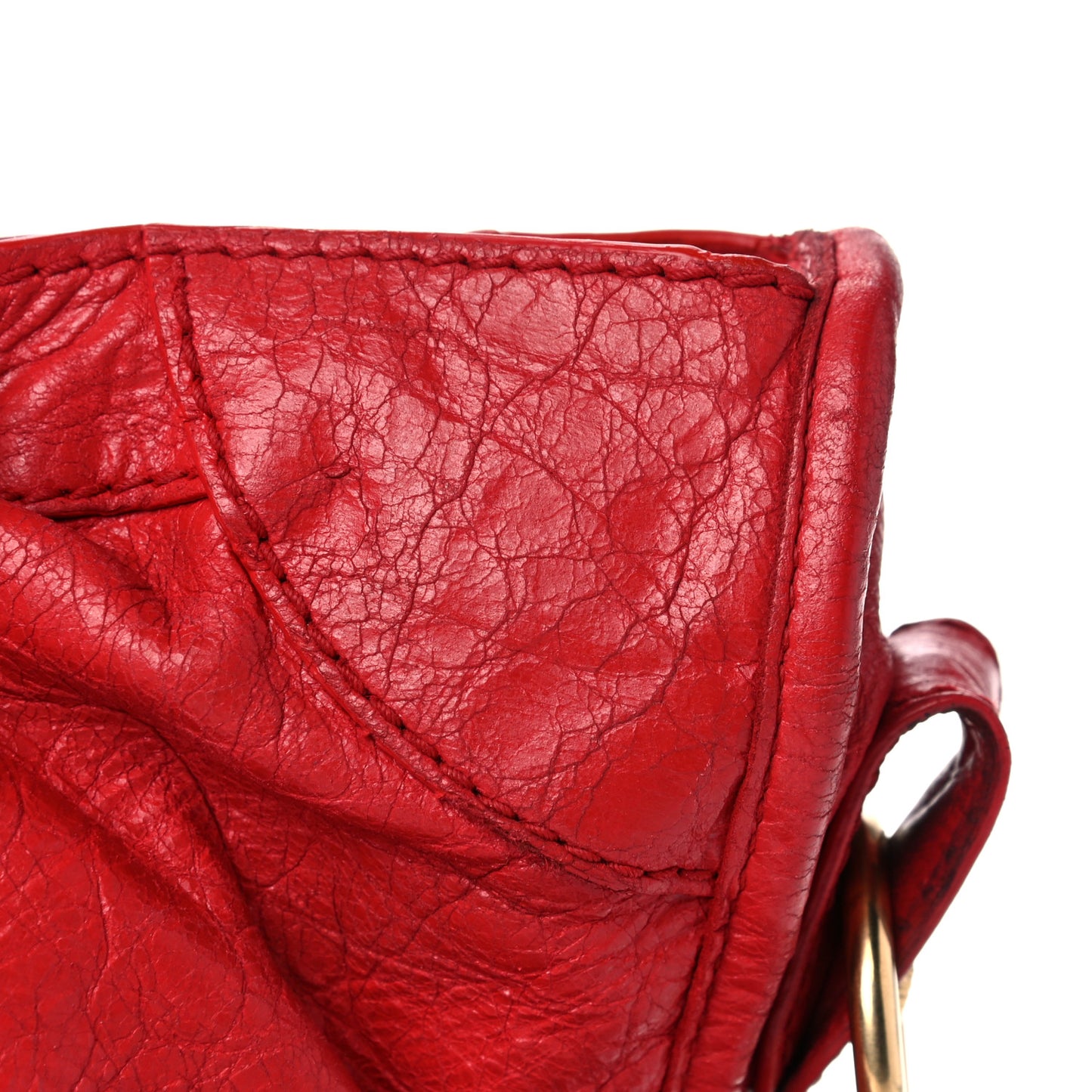 Agneau Giant 12 Gold Hardware City Rouge Cardinal