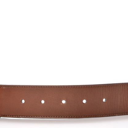 Gucci Nylon Calfskin Double G Web 40mm Belt 80 32 Green Red Cuir 5 of 6