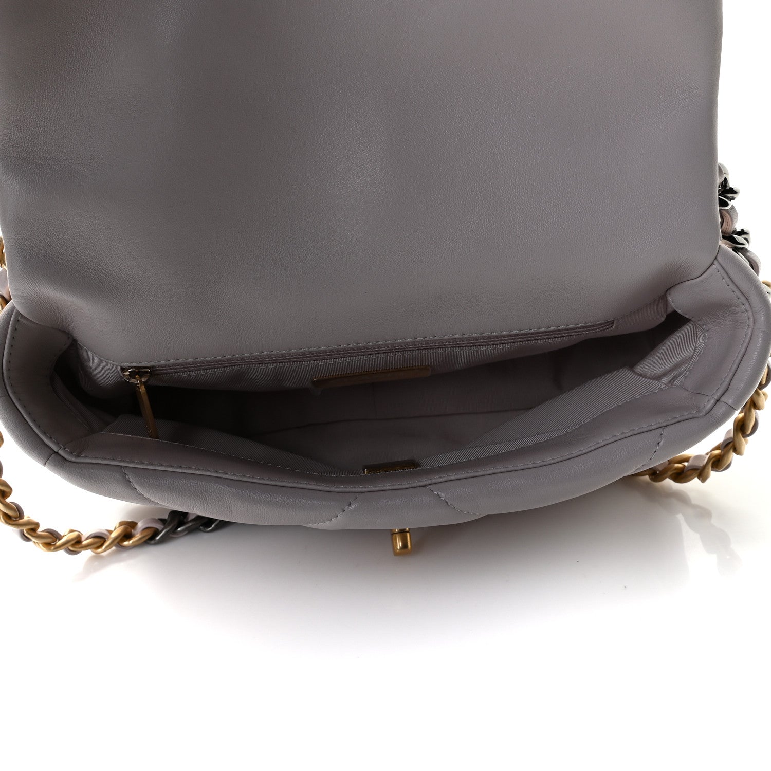 Chanel Lambskin Quilted Medium Chanel 19 Flap Light Purple 4 of 7