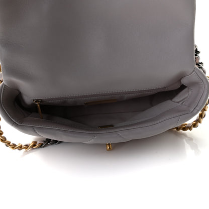 Chanel Lambskin Quilted Medium Chanel 19 Flap Light Purple 4 of 7
