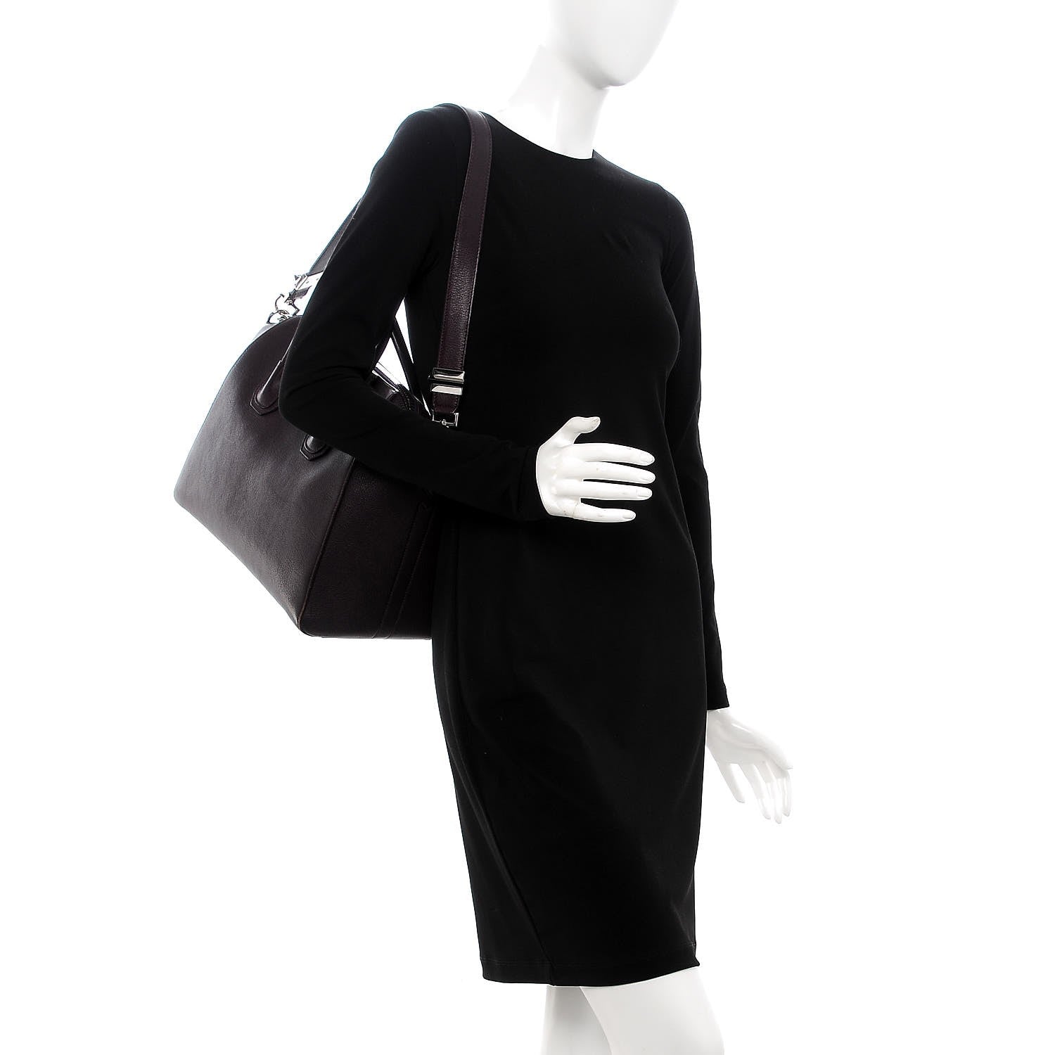 Givenchy Sugar Goatskin Medium Antigona Aubergine 4 of 28