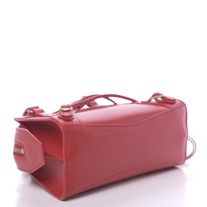 Balenciaga Smooth Calfskin Neo Classic Brass Hardware Mini City Red 4 of 10