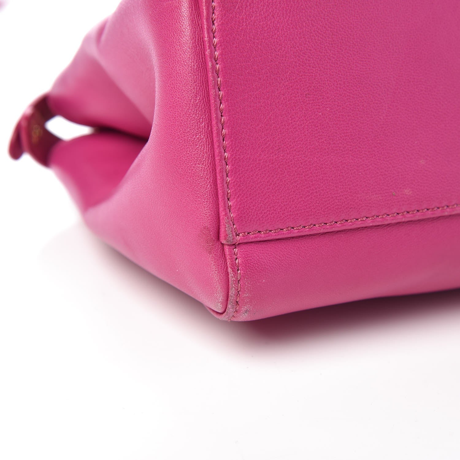 Fendi Nappa Mini Peekaboo Iconic Satchel Magenta 11 of 14