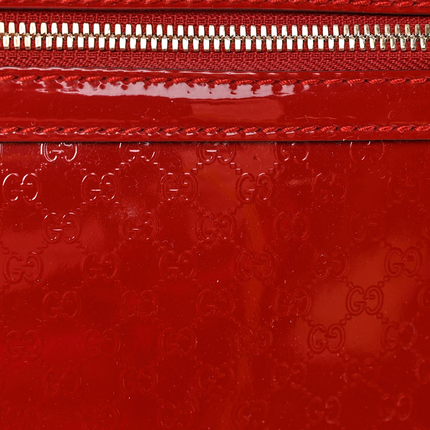 Patent Microguccissima Carry On Suitcase Red