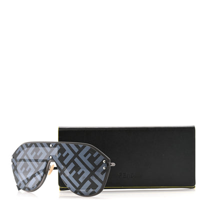 Fendi FF Fabulous Shield Sunglasses FF M0039/G/S Black 7 of 7