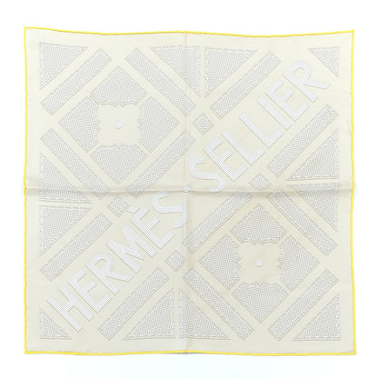 Hermes Silk Gavroche Sellier Pocket Square Scarf 1 of 3
