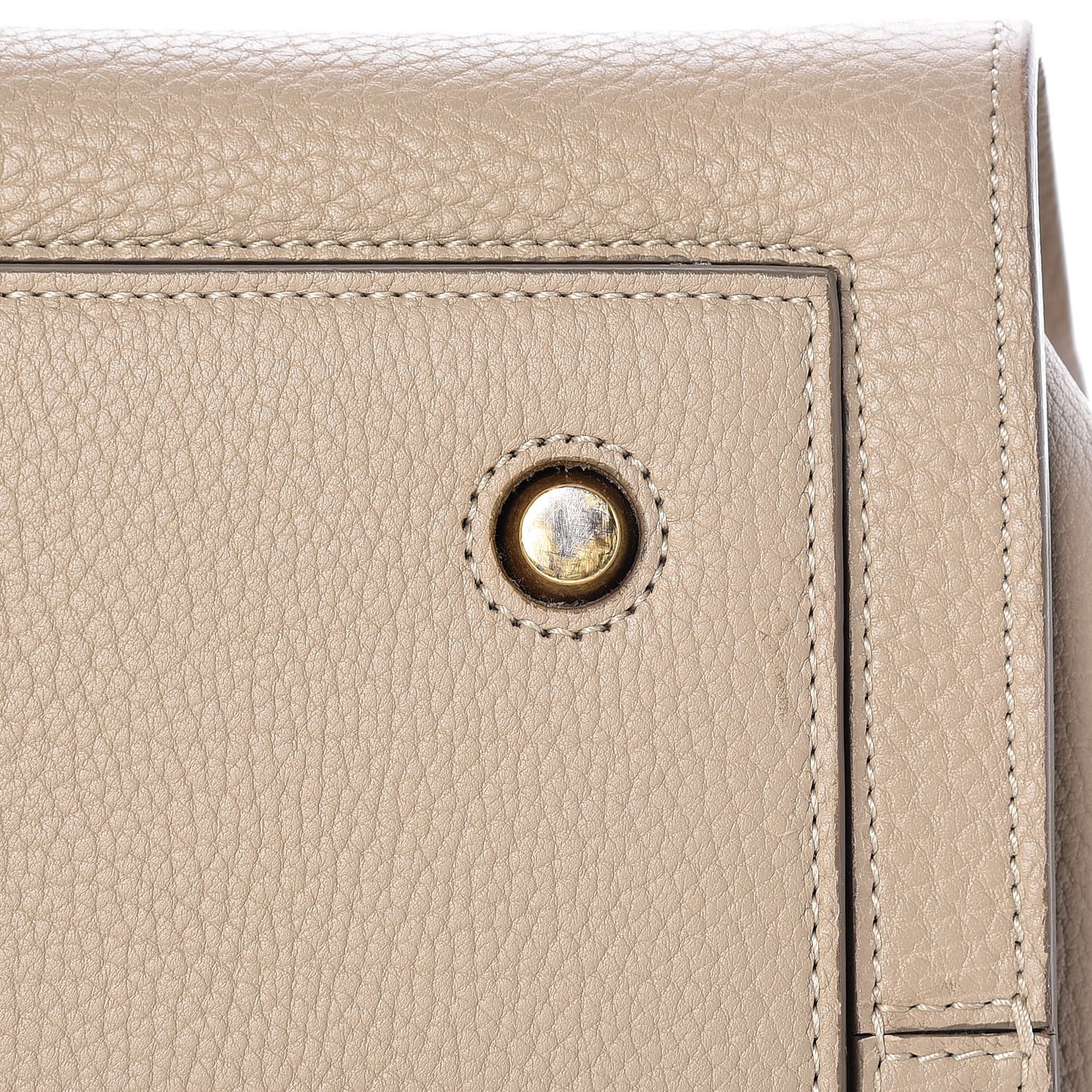 Crisped Calfskin Medium Tie Knot Tote Light Taupe
