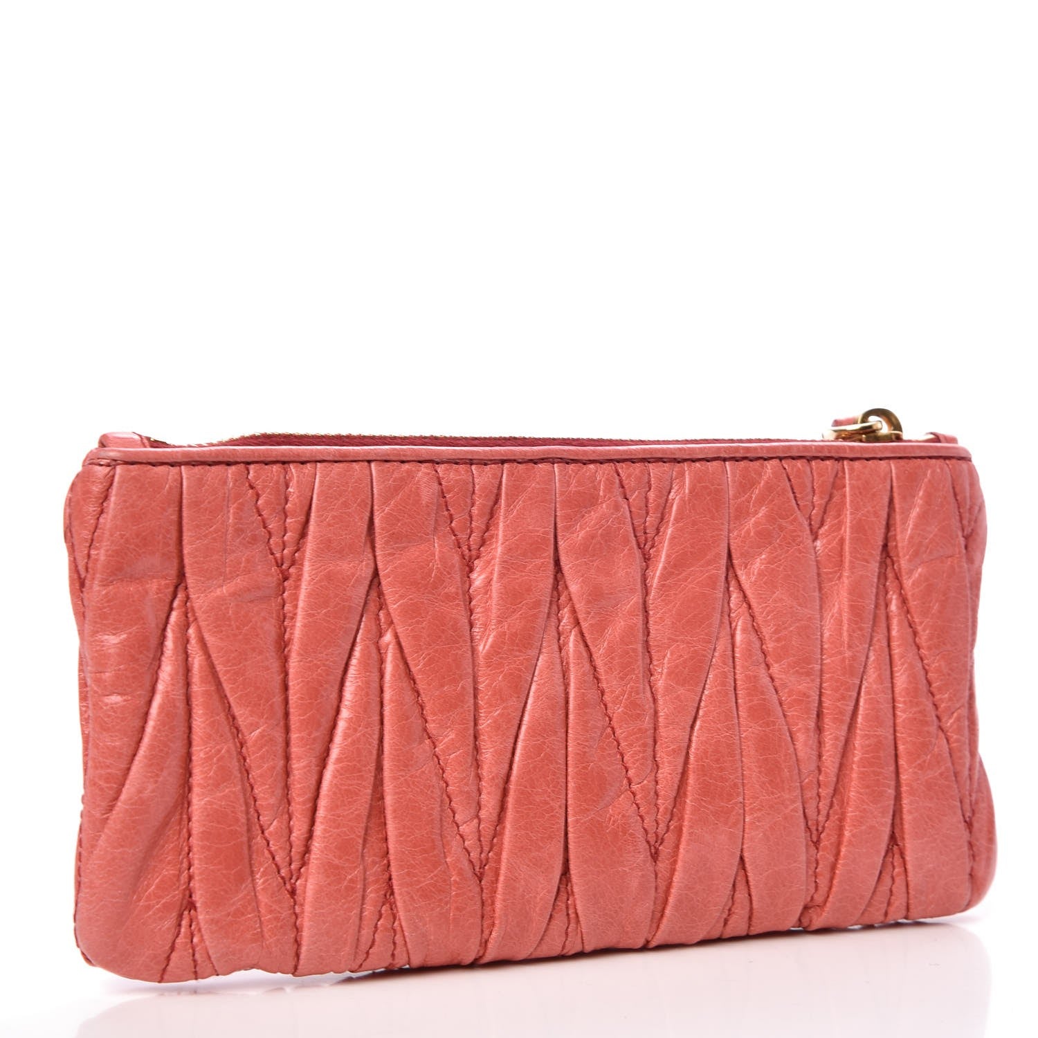 Miu Miu Nappa Matelasse Lux Pouch Rosa 3 of 10
