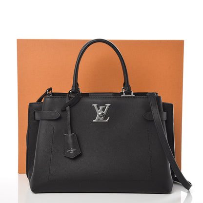 Louis Vuitton Calfskin Lockme Day Black 9 of 9