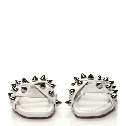 Christian Louboutin Calfskin Miss Spika Club Sandals 37 White 2 of 9