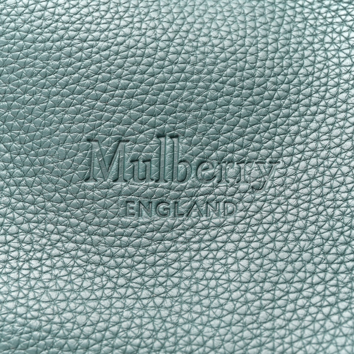 Calfskin Heavy Grain Portobello Tote Green