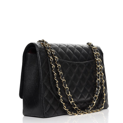 Chanel Caviar Quilted Maxi Double Flap Black 3 of 11