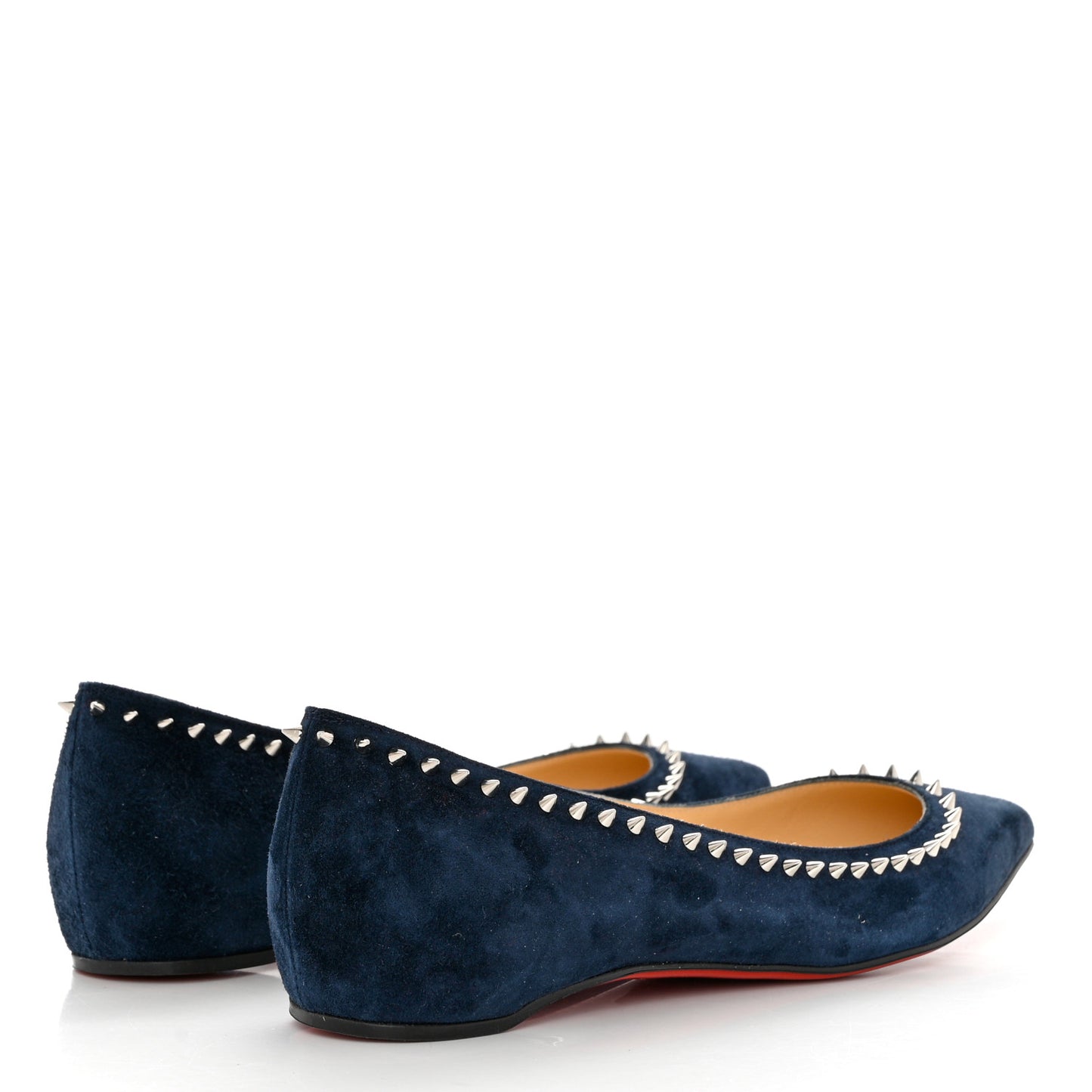Veau Velours Anjalina Flats 36.5 Navy