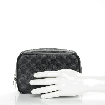 Louis Vuitton Damier Graphite Toilet Pouch PM 2 of 7