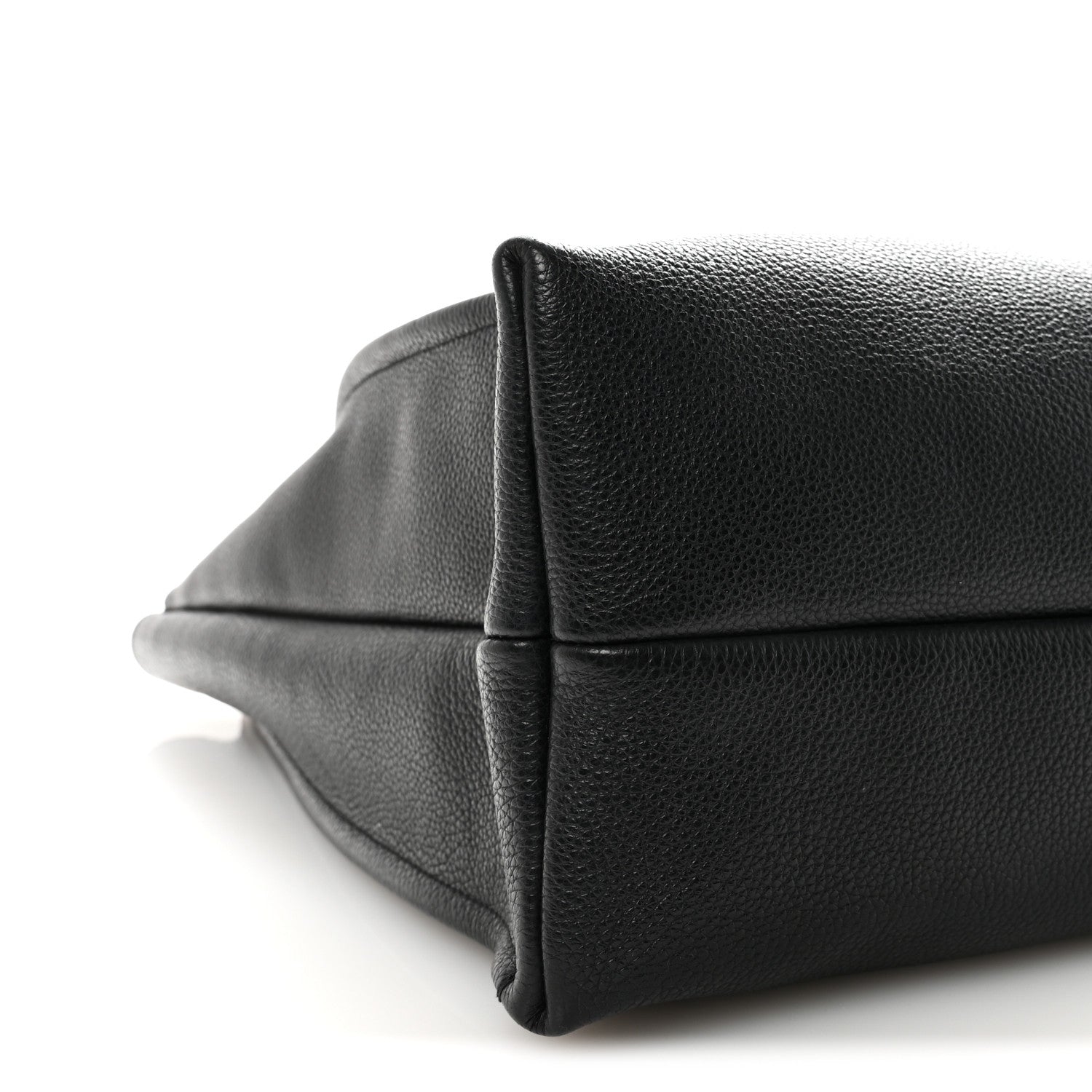 Salvatore Ferragamo Calfskin Maxi Gancini Tote Black 8 of 9