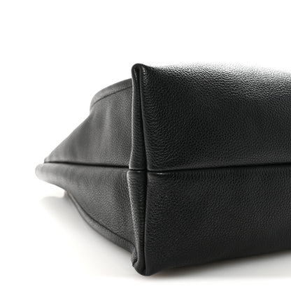 Salvatore Ferragamo Calfskin Maxi Gancini Tote Black 8 of 9