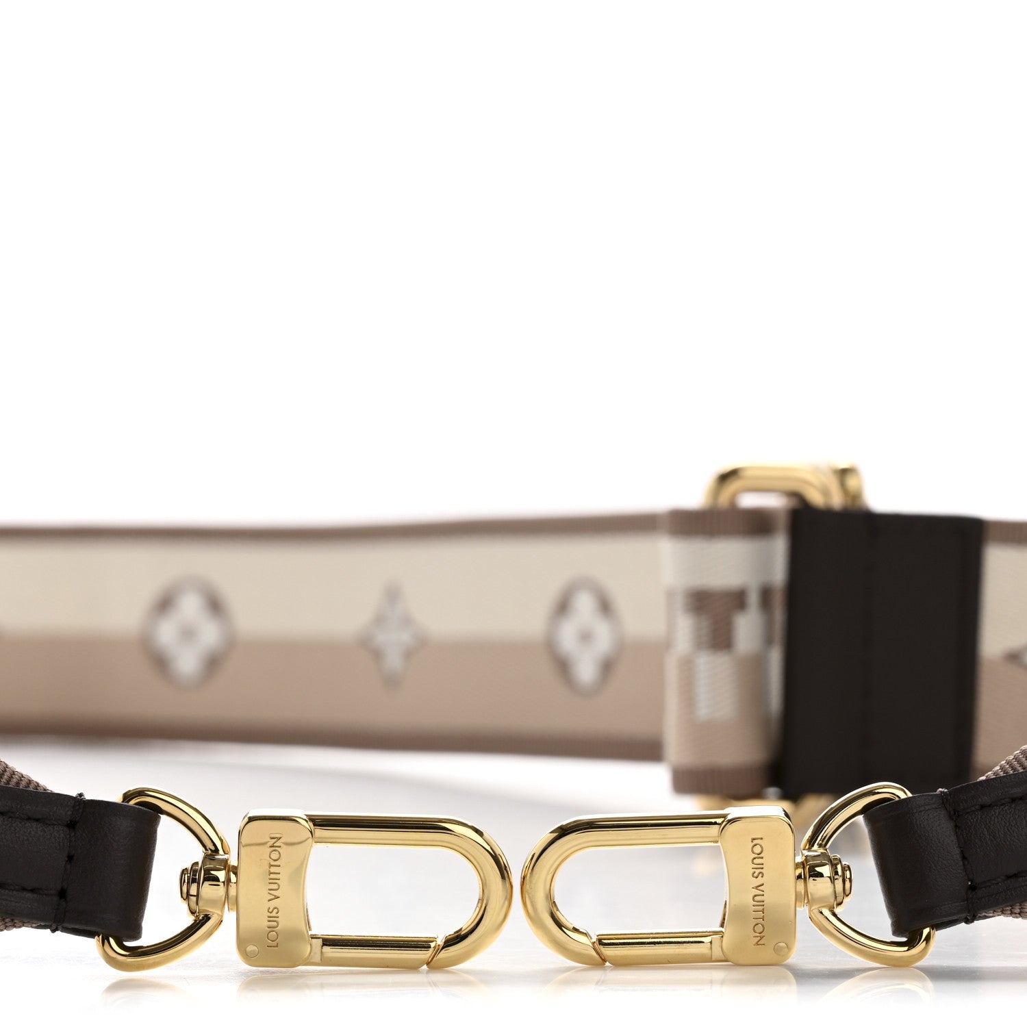 Louis Vuitton Jacquard Speedy Bandouliere 20 Shoulder Strap Beige Brown 3 of 4