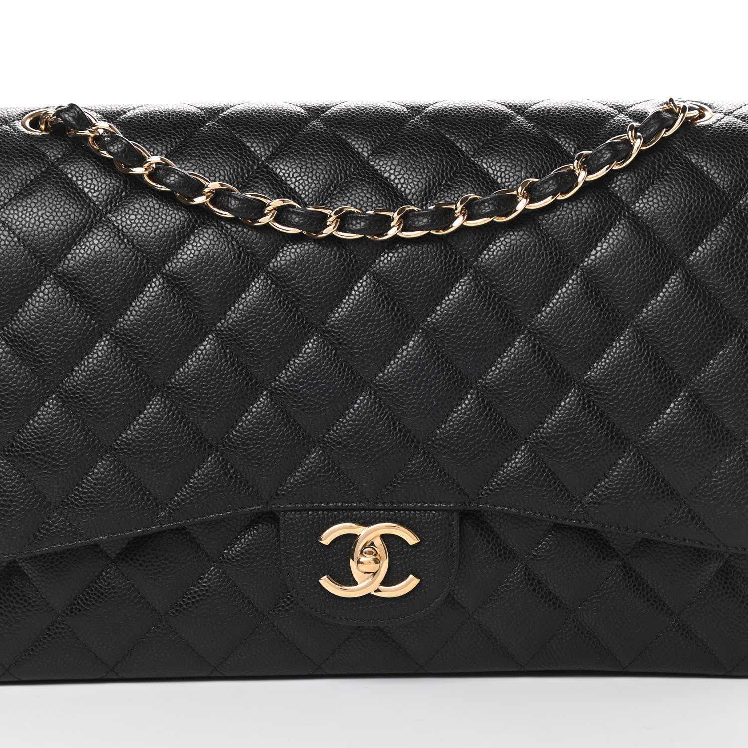 Chanel Caviar Quilted Maxi Double Flap Black 9 of 15