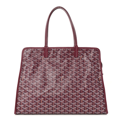 Goyard Goyardine Sac Hardy Pet Carrier PM Burgundy 3 of 14