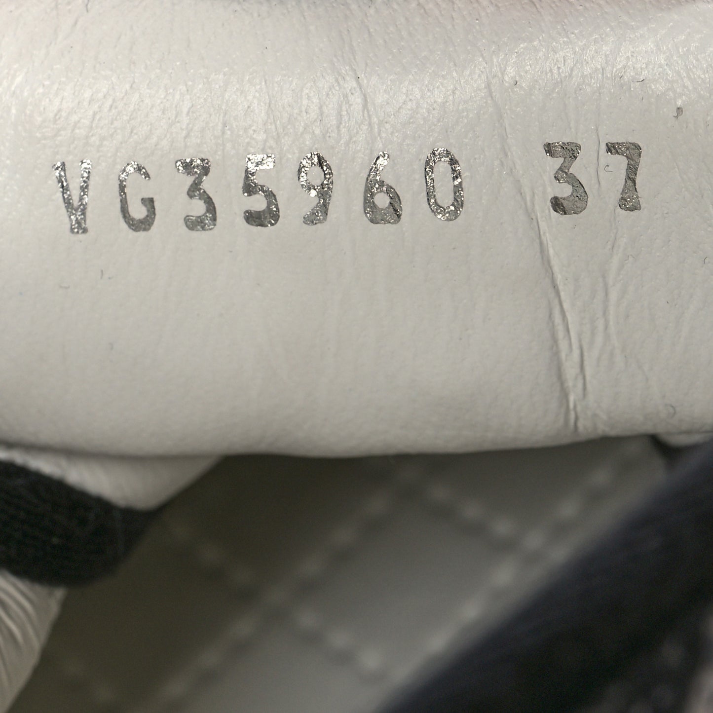 Printed Fabric High Top Logo Sneakers 37 White Black