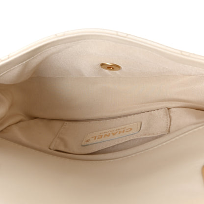 Chanel Calfskin Quilted Crystal Pearls Small Flap Bag White 5 of 10