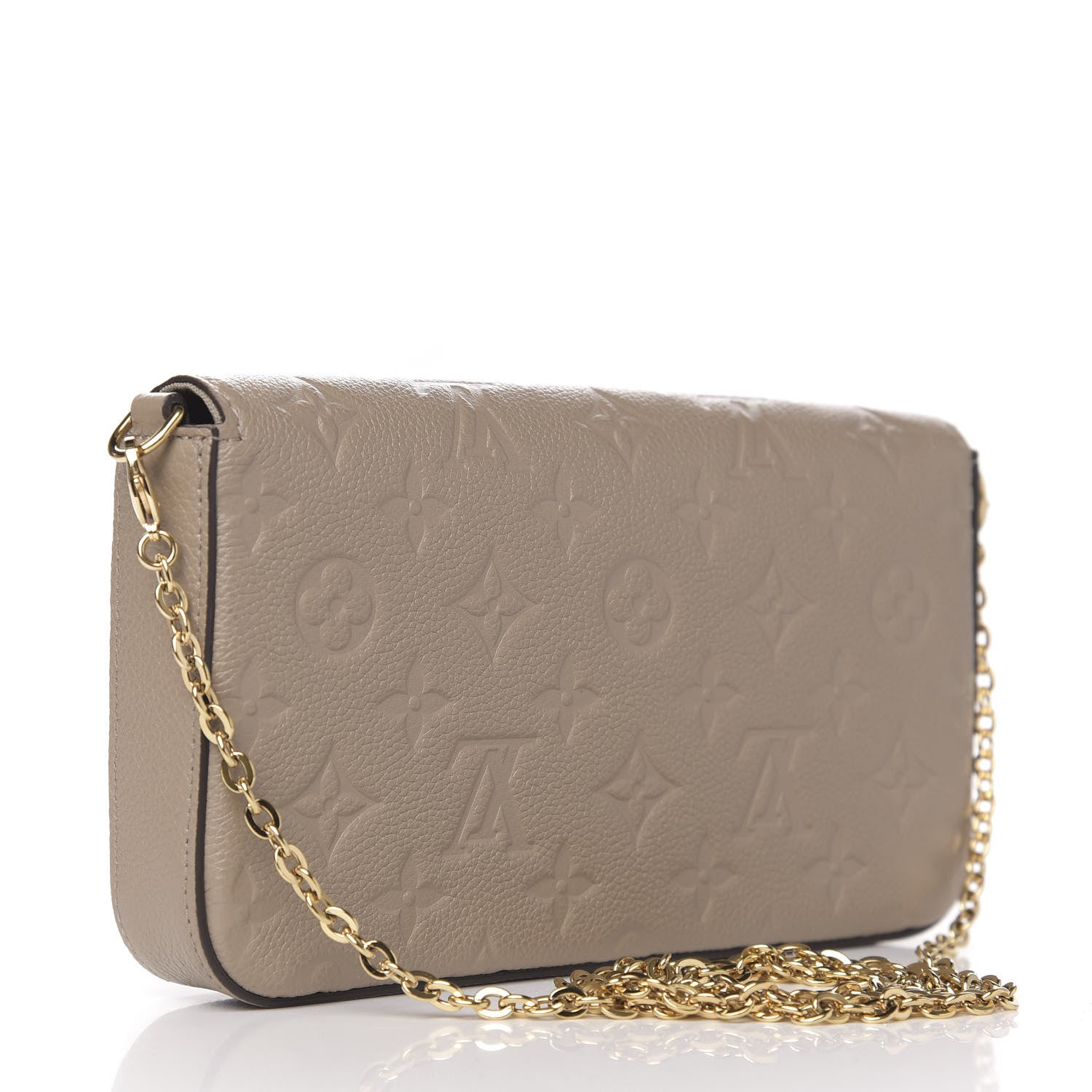 Louis Vuitton Empreinte Pochette Felicie Chain Wallet Tourterelle 3 of 13
