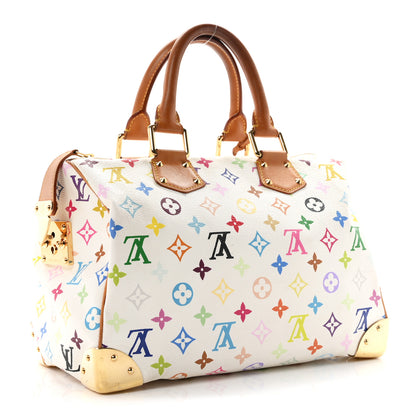 Louis Vuitton Monogram Multicolor Speedy 30 White 3 of 9