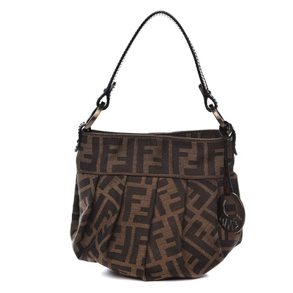 Fendi Zucca Patent Mini Chef Hobo Tobacco 1 of 11