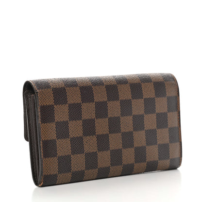 Louis Vuitton Damier Ebene Sarah Wallet 3 of 10