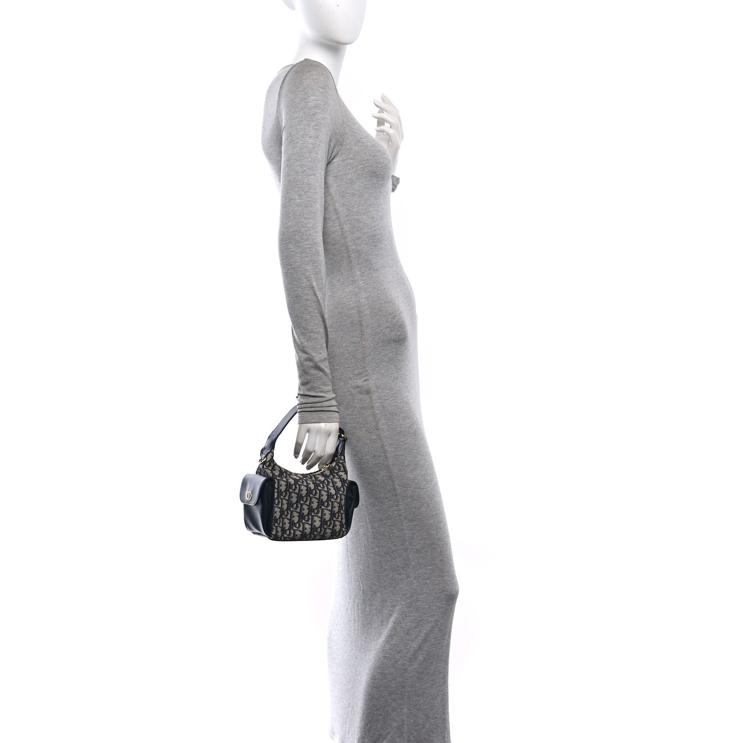 Christian Dior Oblique Jacquard Smooth Calfskin Mini D-Dream Blue 2 of 10