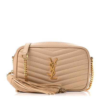 Saint Laurent Grain De Poudre Matelasse Monogram Mini Lou Camera Bag New Powder 1 of 10