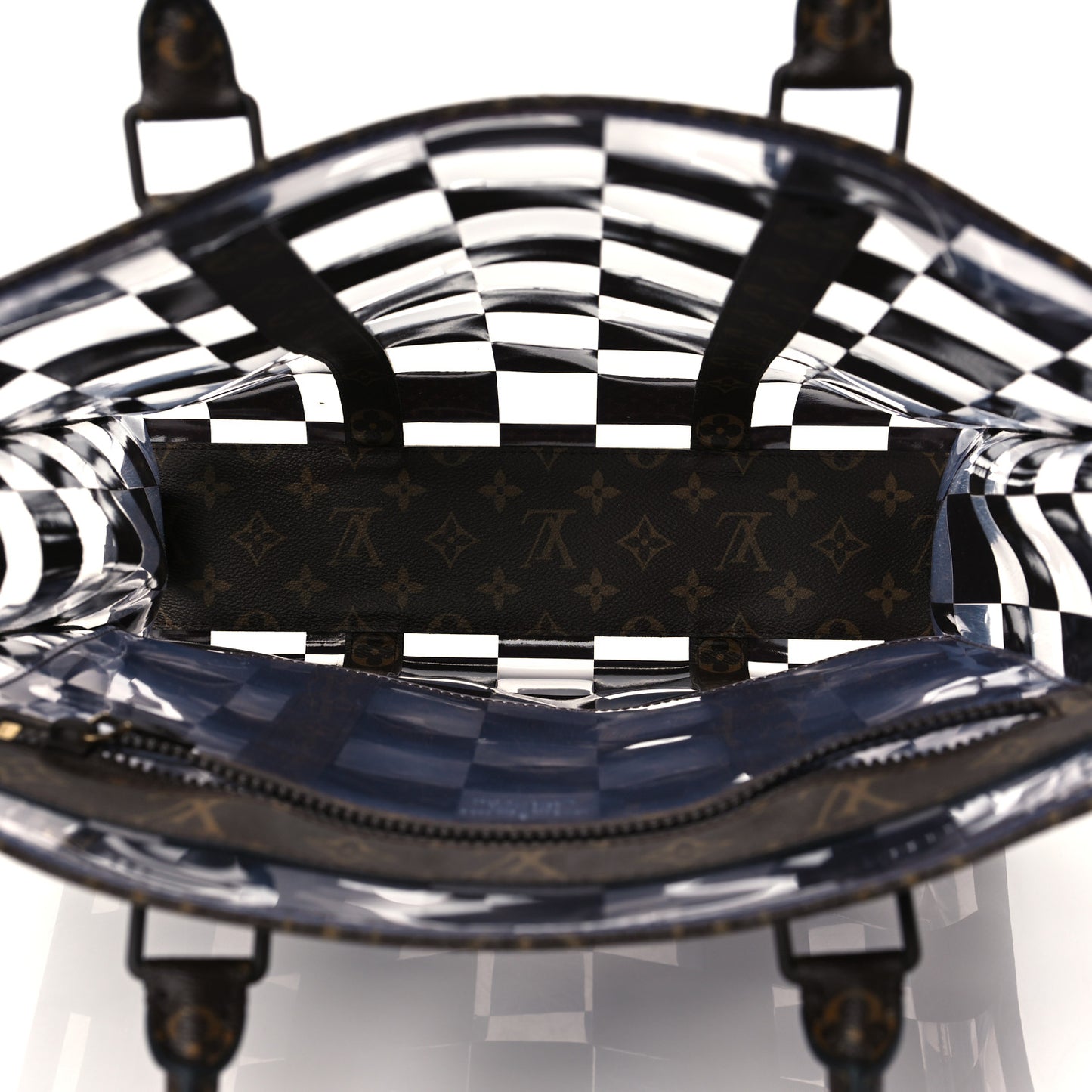 PVC Monogram Chess Sac Plat