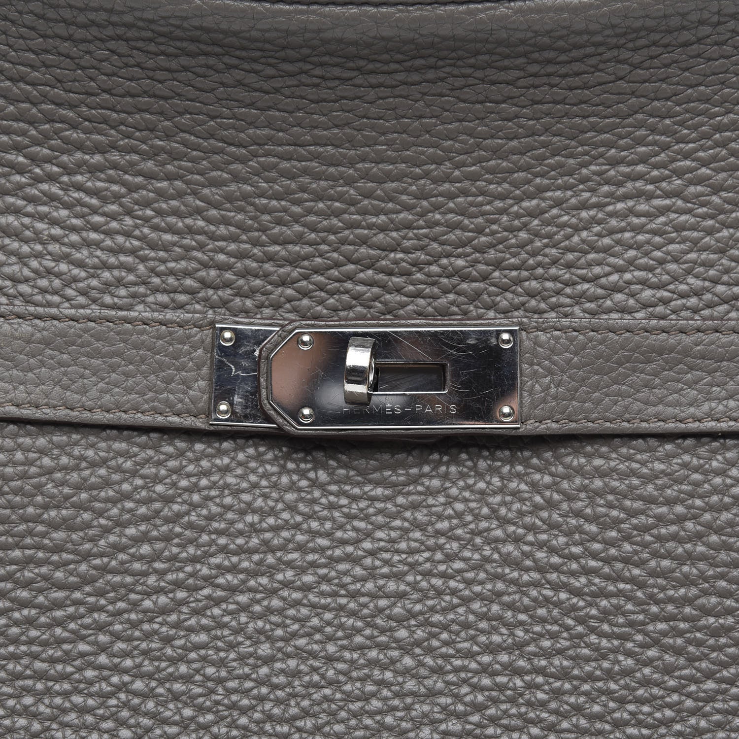 Hermes Taurillon Clemence Jypsiere 37 Etain 10 of 12