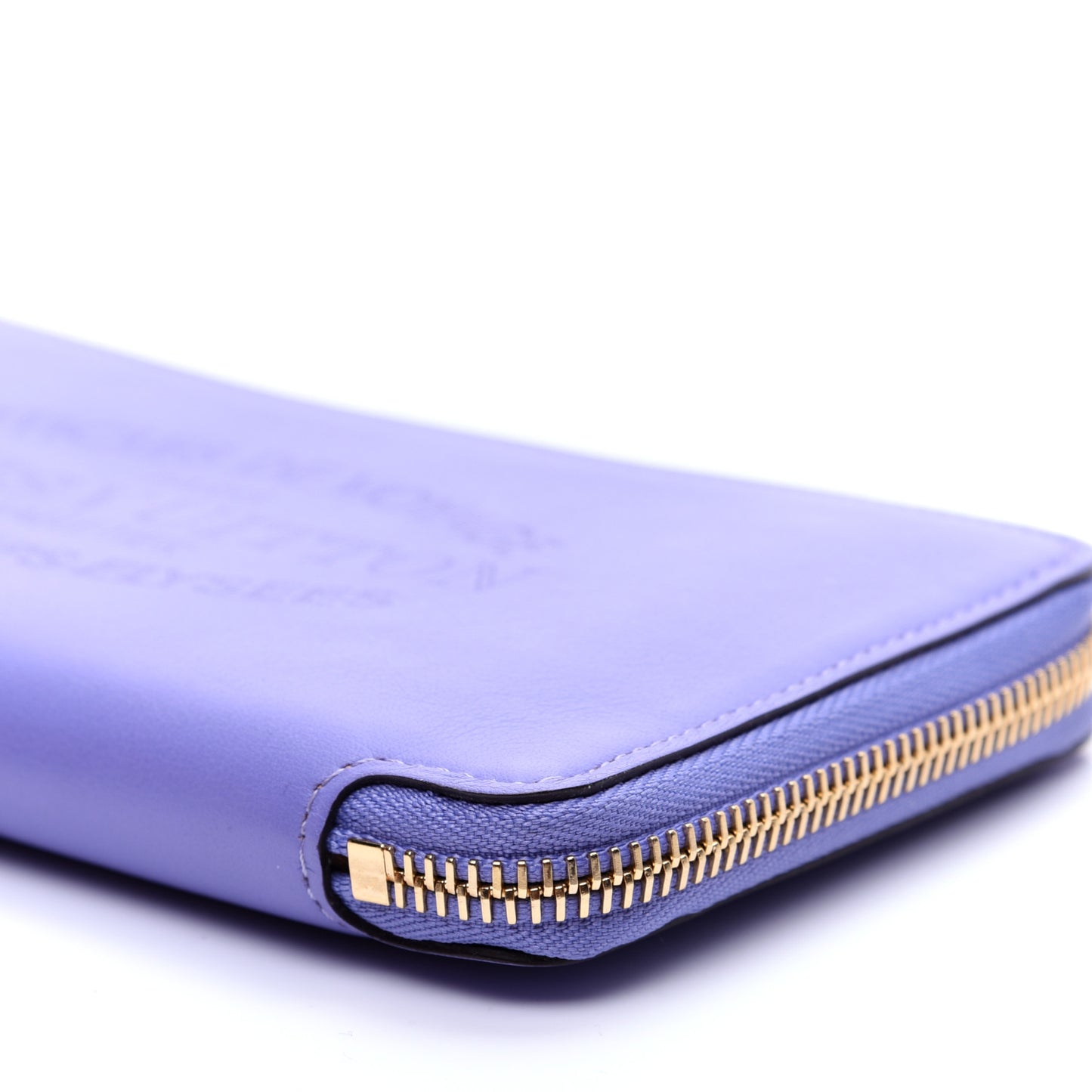 Calfskin Articles de Voyage Zippy Wallet Lilac