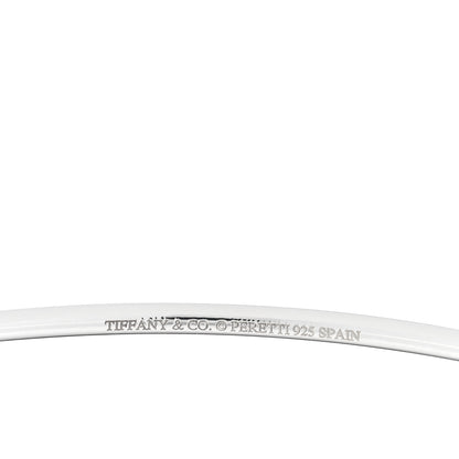 Tiffany Sterling Silver Elsa Peretti Double Open Heart Bangle Bracelet 3 of 3