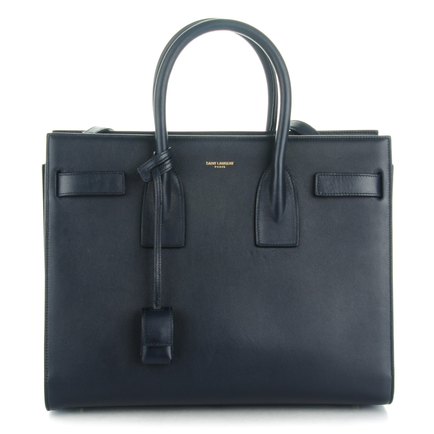 Saint Laurent Calfskin Small Sac De Jour Navy 1 of 8