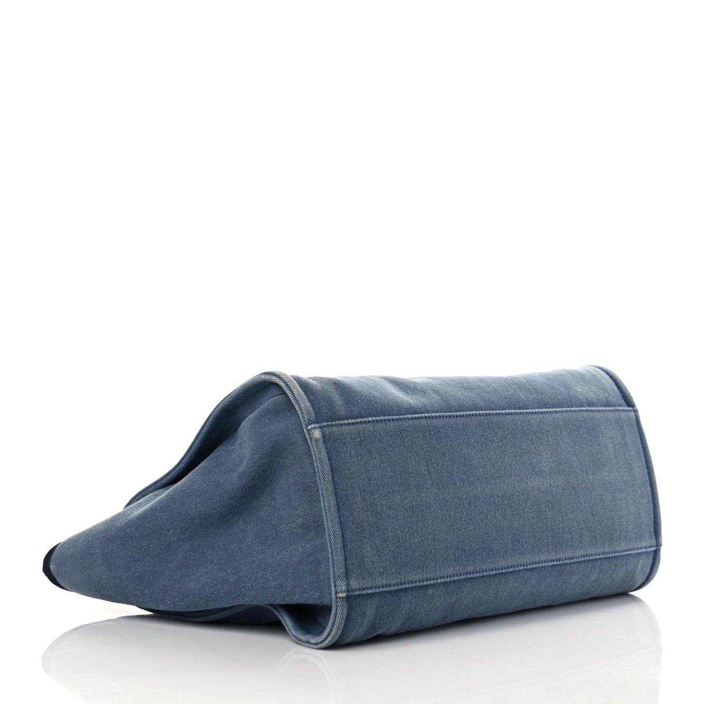 Canvas Sequin Medium Deauville Tote Navy