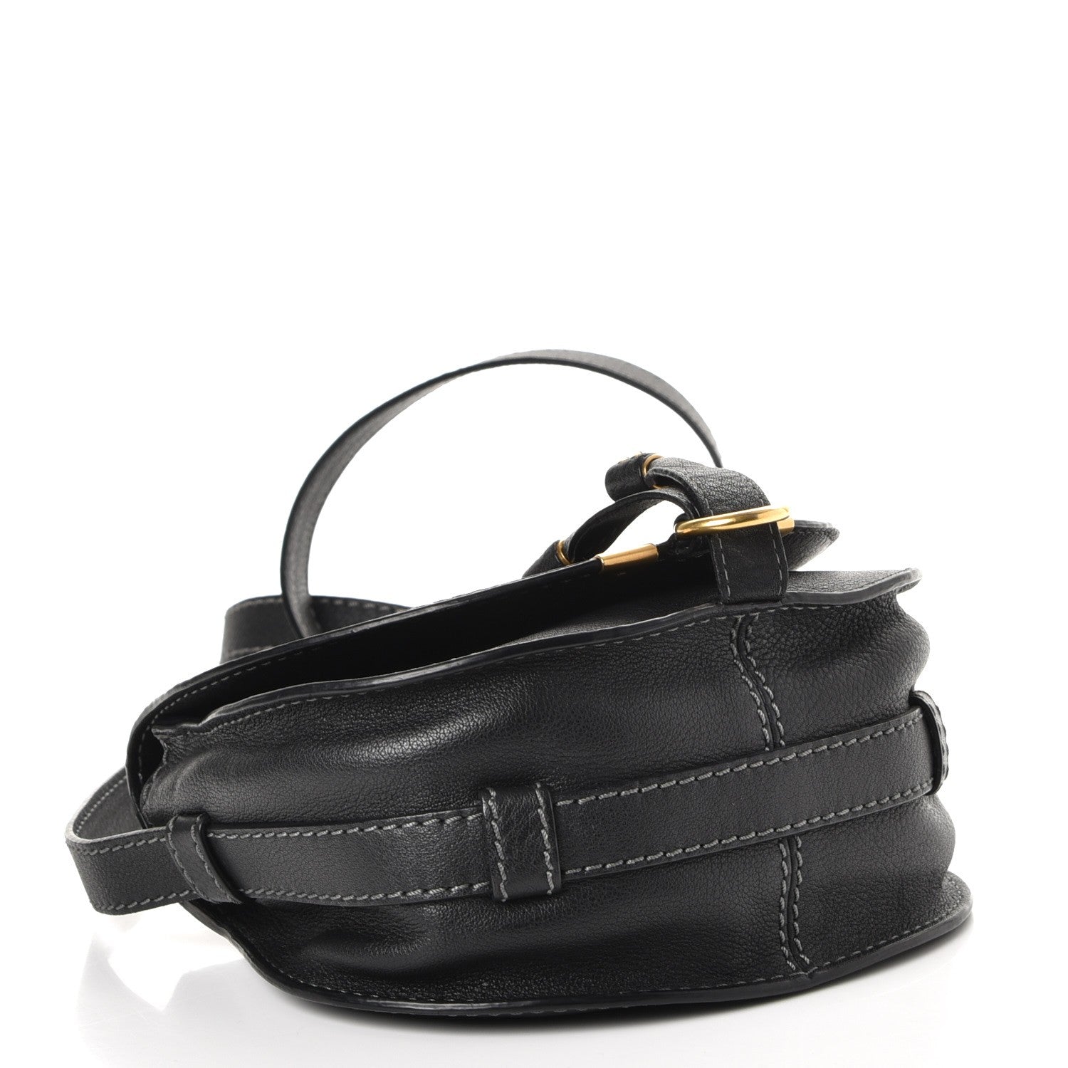 Chloe Calfskin Mini Marcie Round Crossbody Bag Black 4 of 8
