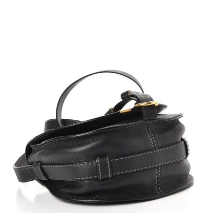 Chloe Calfskin Mini Marcie Round Crossbody Bag Black 4 of 8