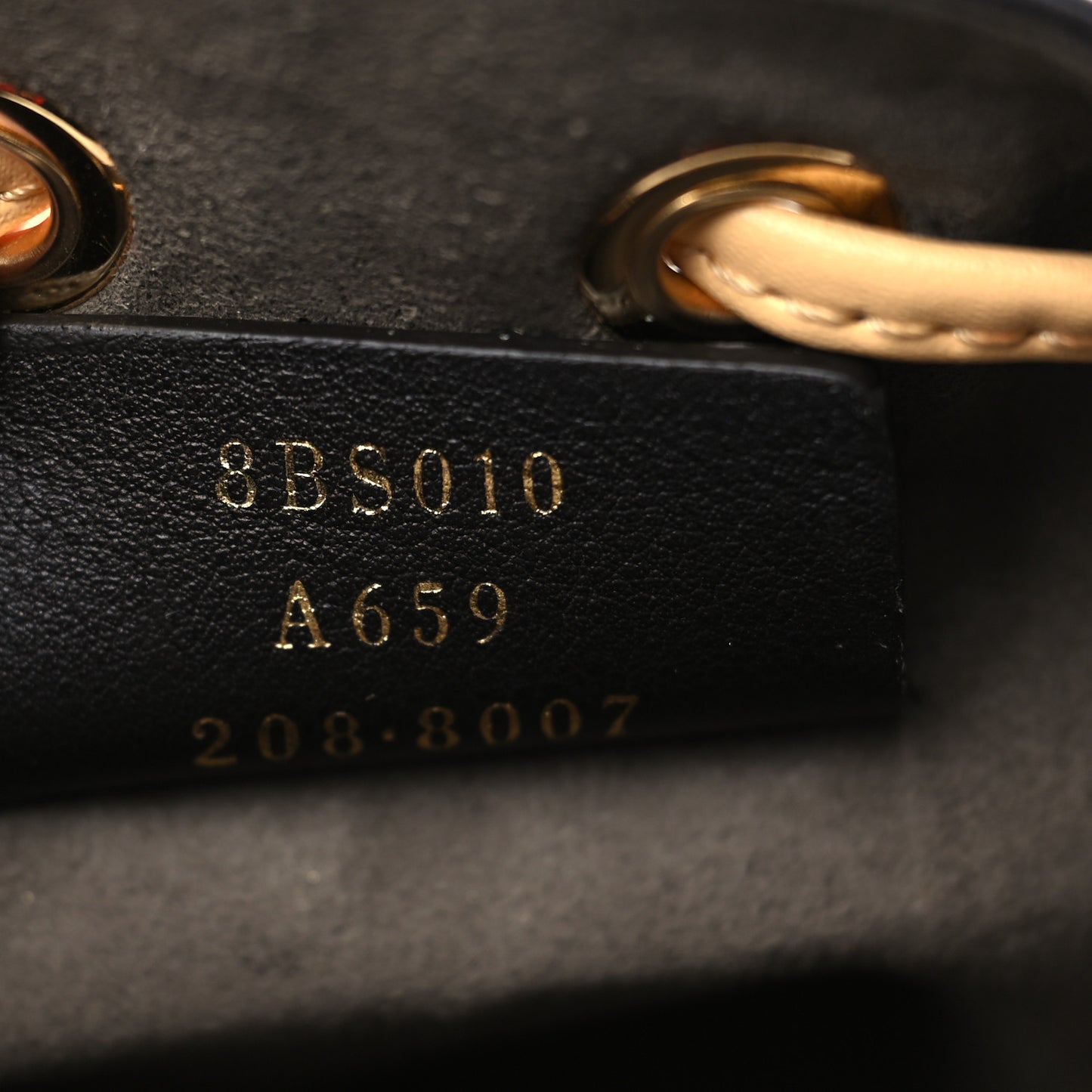 Vitello Liberty F is Fendi Bi-Color FF 1974 Embossed Mini Mon Tresor Bucket Bag Savana Lollypop