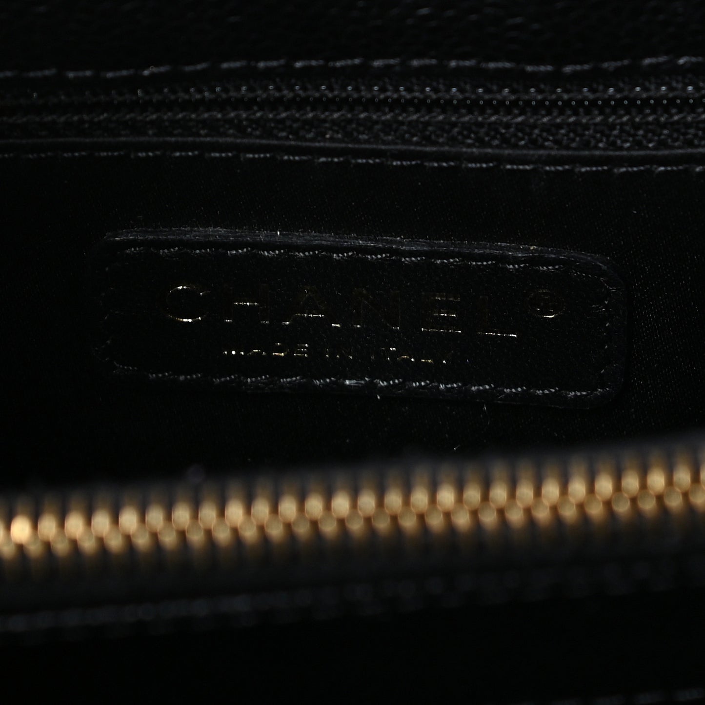 Caviar Quilted Grand Shopping Tote GST Black
