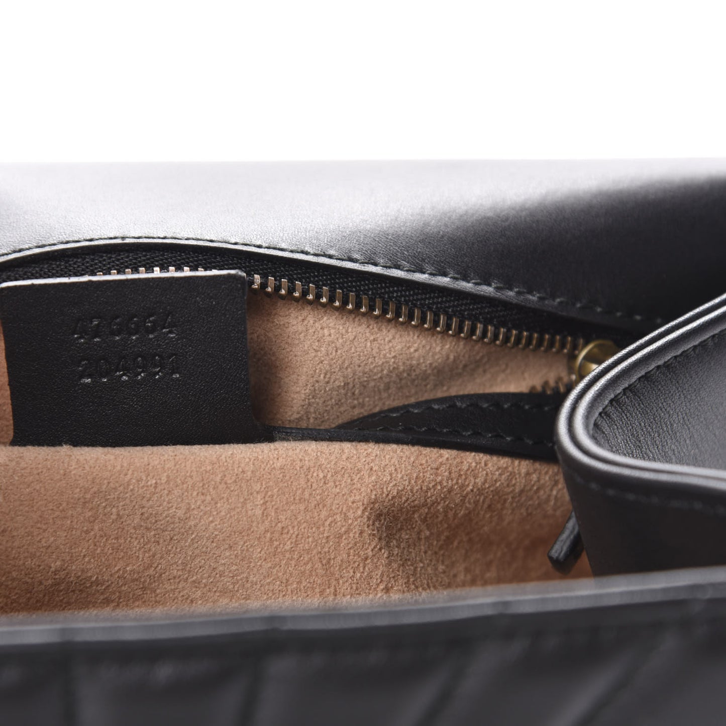Calfskin Bamboo Trapuntata Queen Margaret Backpack Mystic White Black