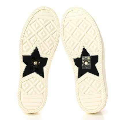 Christian Dior Resille Embroidered Walk 'N' Dior Low Top Sneakers 36 Cream 5 of 12