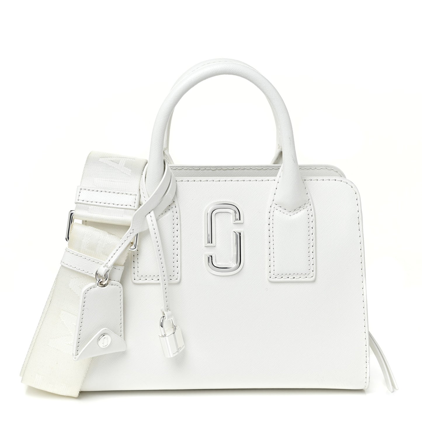 Saffiano Little Big Shot Tote White