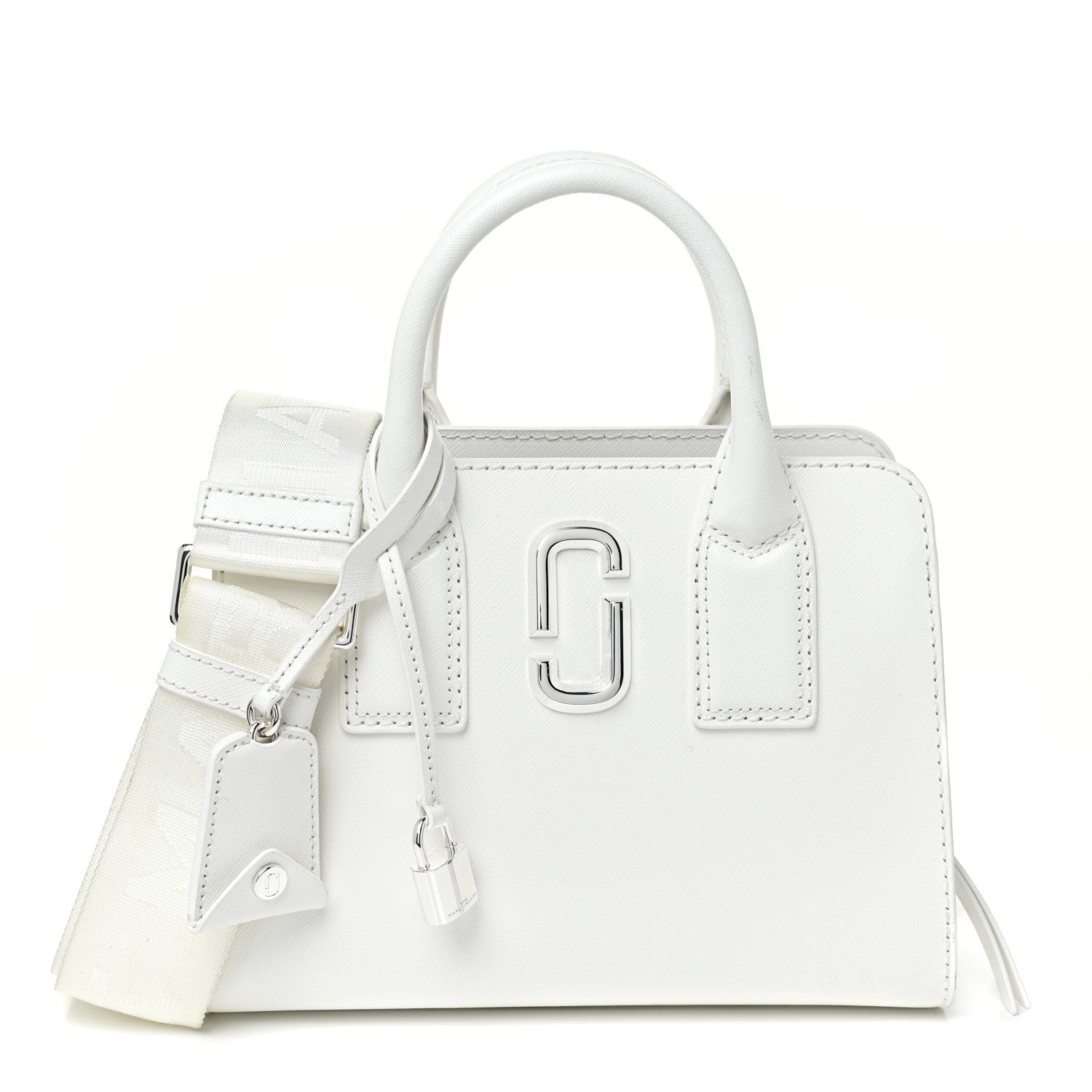Marc Jacobs Saffiano Little Big Shot Tote White 1 of 10