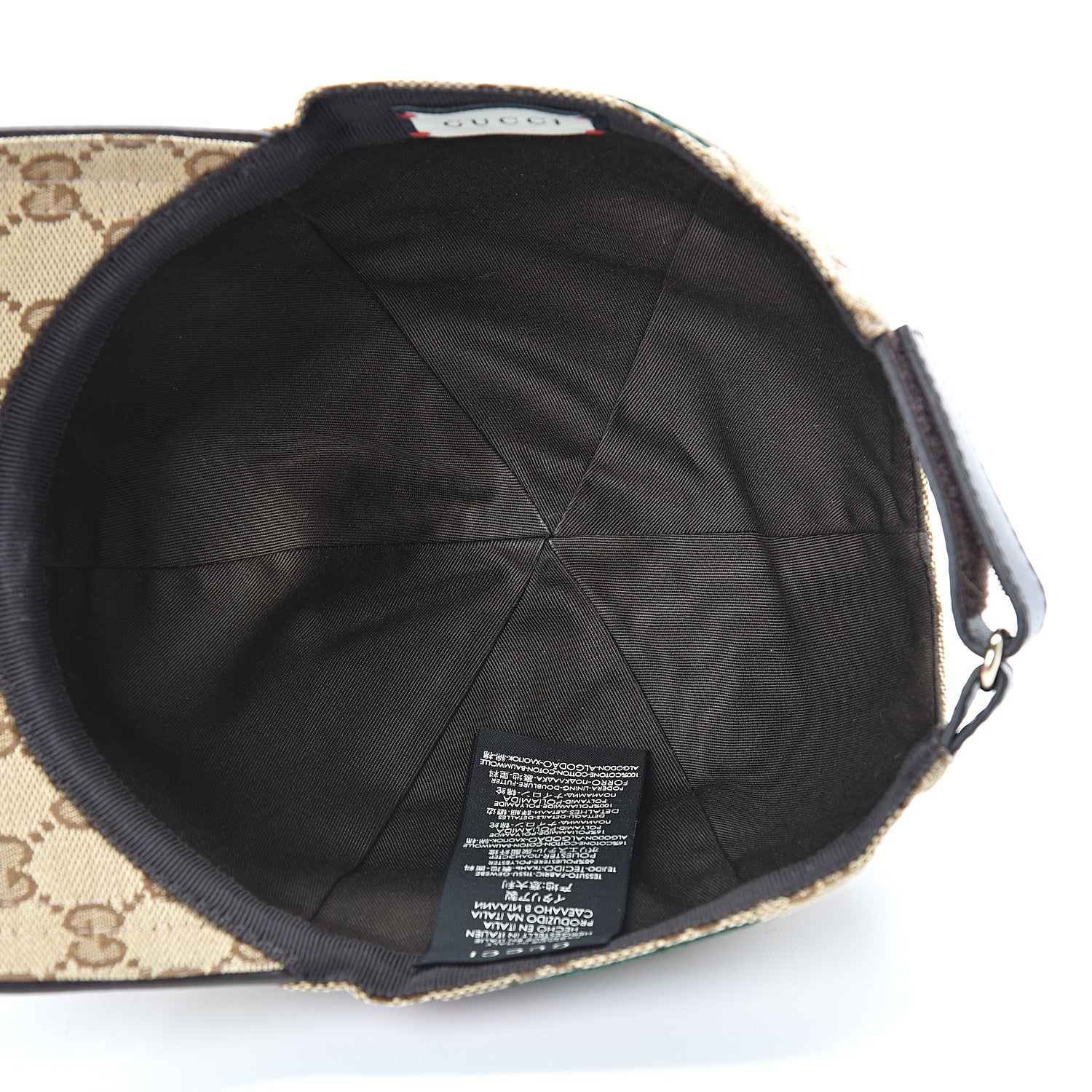 Gucci Monogram Web Baseball Hat M Beige Cocoa 5 of 8