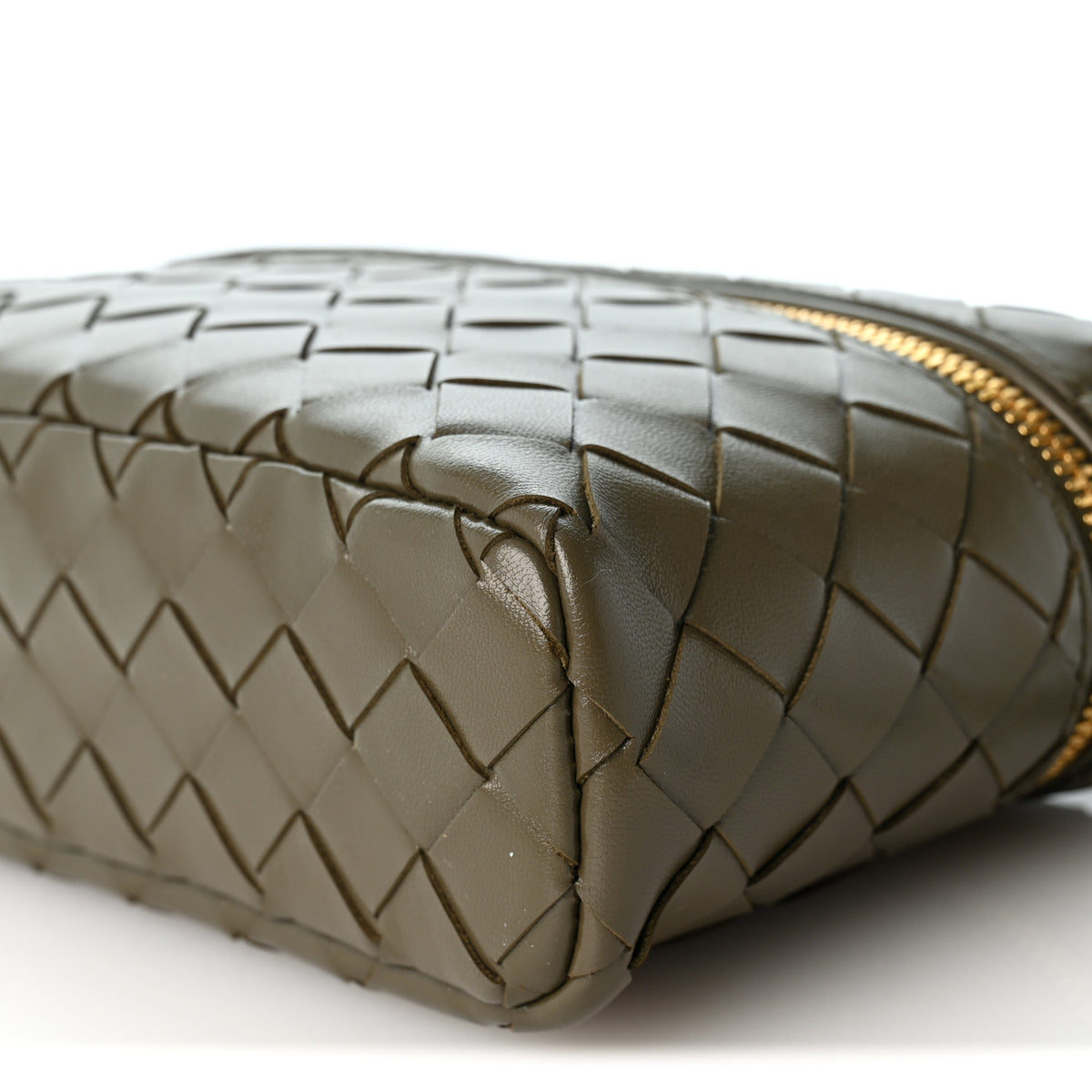 Bottega Veneta Calfskin Intrecciato Bang Bang Vanity Case Cypress 2 of 9