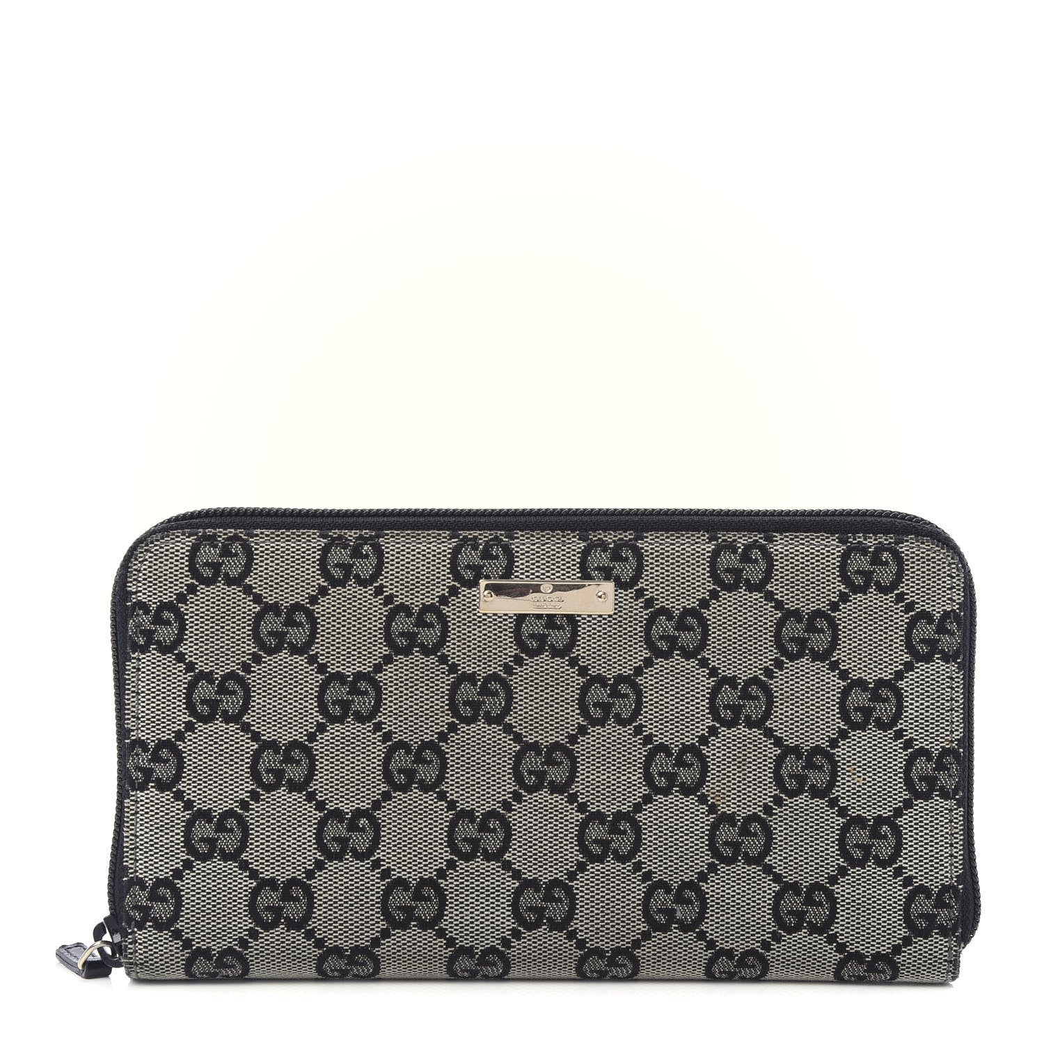 Gucci Monogram Zip Around Organizer Wallet Black 1 of 10
