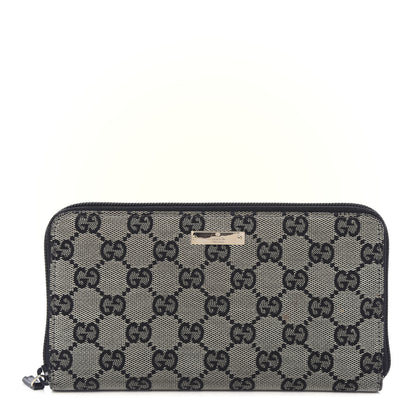 Gucci Monogram Zip Around Organizer Wallet Black 1 of 10